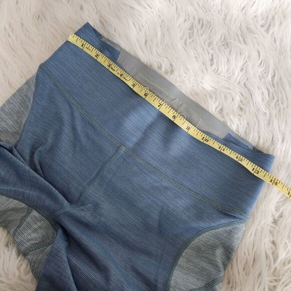 Outdoor Voices Womens‎ Cropped TechSweat Leggings Medium Blue Heather Pull On - Picture 10 of 14